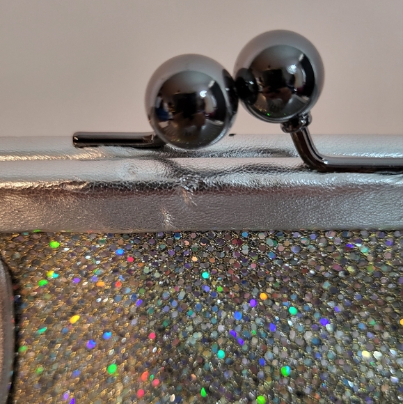 NINEWEST Silver Sparkle Clutch - Picture 3 of 8